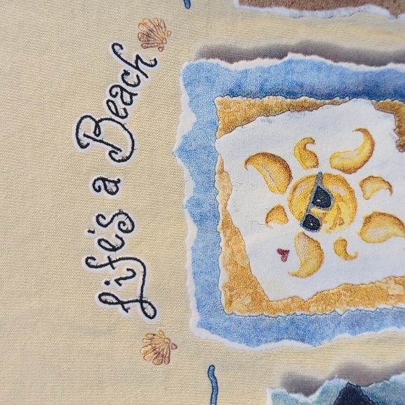 Anvil St Augustine Florida Vintage shirt XL Light Yellow Lynn Norton Parker y2k - Picture 4 of 10